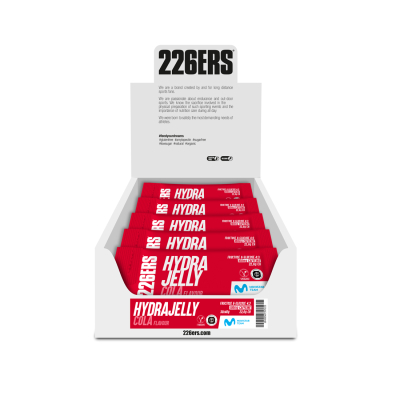 BOX HYDRA JELLY COLA 226ers - hydrożel z dodatkiem 100 mg kofeiny, o smaku coli, 40g, 30 sztuk