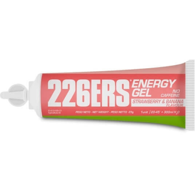 ENERGY GEL tubka 226ers -  certyfikowany żel energetyczny z dodatkiem sodu, o smaku truskawek i bananów, 25g.