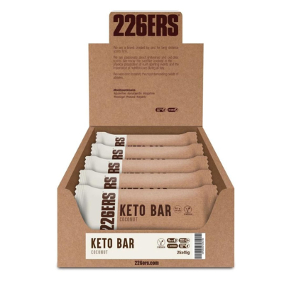 BOX KETO BAR 226ers - baton keto o smaku kokosa z migdałami, 45g. (25 sztuk)