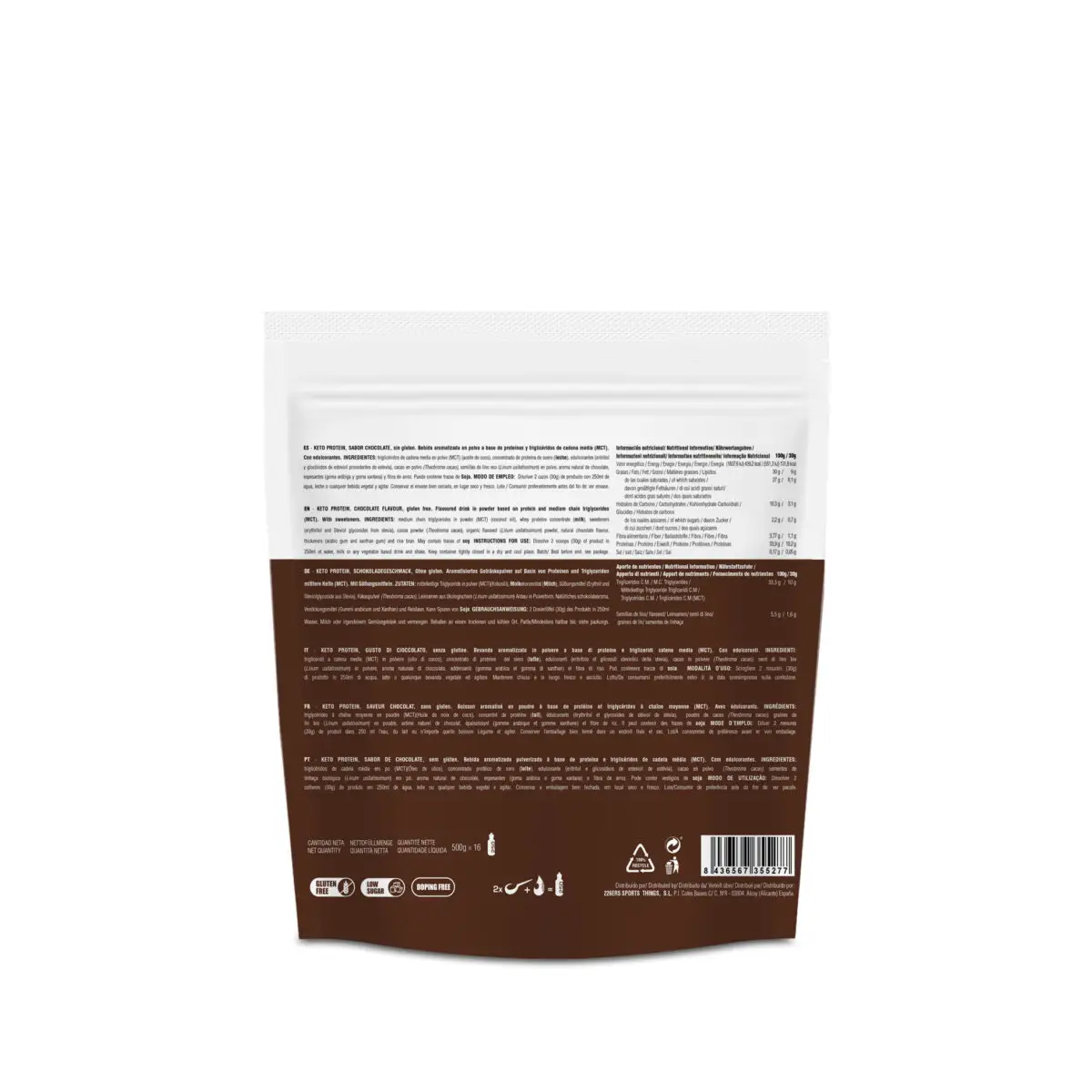 226ers KETO PROTEIN - białko 0,5kg. czekolada - obrazek 2