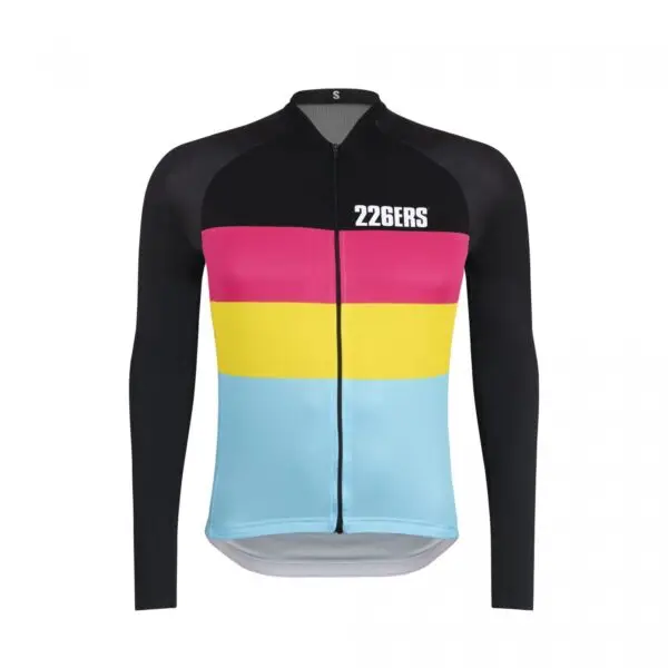 Koszulka rowerowa czarna z długim rękawem - 226ers (L)