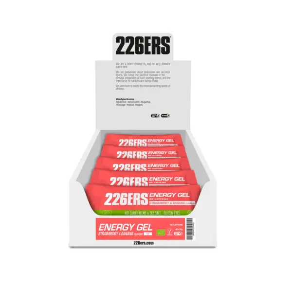 BOX ENERGY GEL BIO - 25g. (mała saszetka) (40 sztuk) certyfikowane żele energetyczne