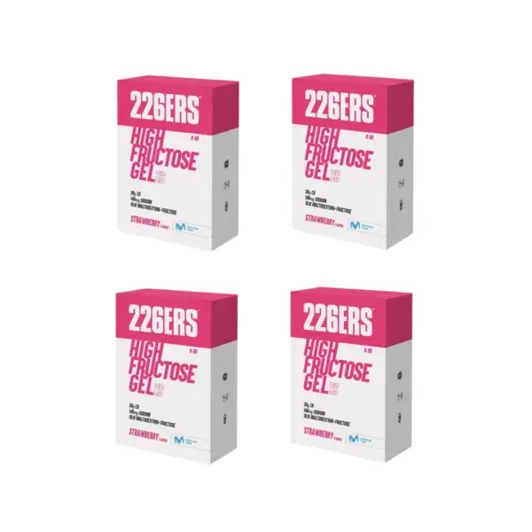 HURT 4 x 8 - pak XS HIGH FRUCTOSE GEL - żele wysoko eneregtyczne z sodem 4 x 8 x 44g