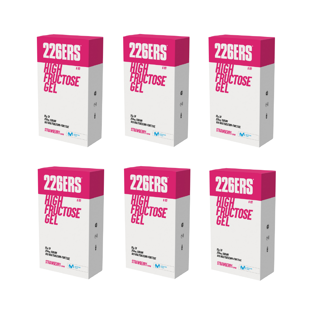 HURT 6 x 6-pak HIGH FRUCTOSE GEL - żele wysoko energetyczne z sodem 6x80g