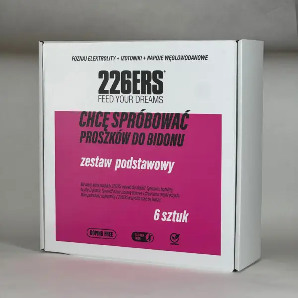 ZESTAW TESTOWY - podstawowy pakiet proszków do bidonu (saszetki jednoporcjowe)