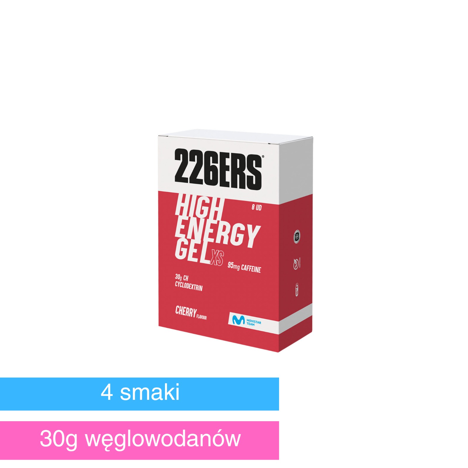 WhatsApp Image 2025-11-13 at 14.52.22 (4) XS HIGH ENERGY GEL 8-pak - żele wysoko węglowodanowe z cyklodekstryną 8 x 45g - obrazek 1