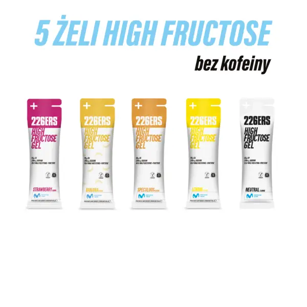 ZESTAW ŻELI - High Fructose bez kofeiny