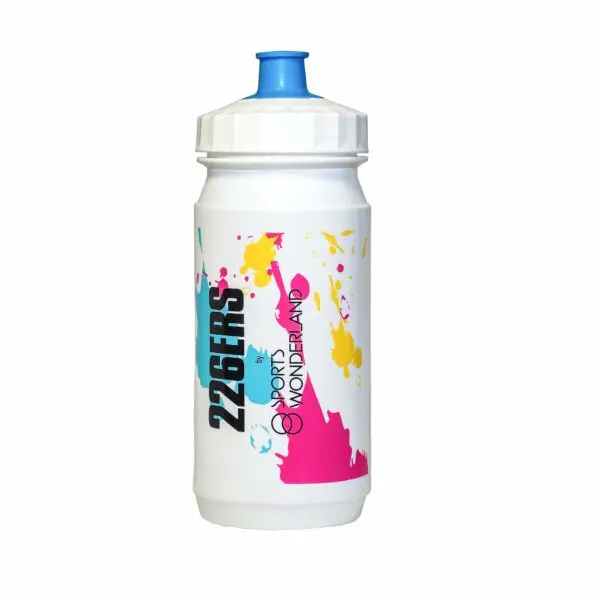 Bidon 550ml SWL biały - niebieski dziubek